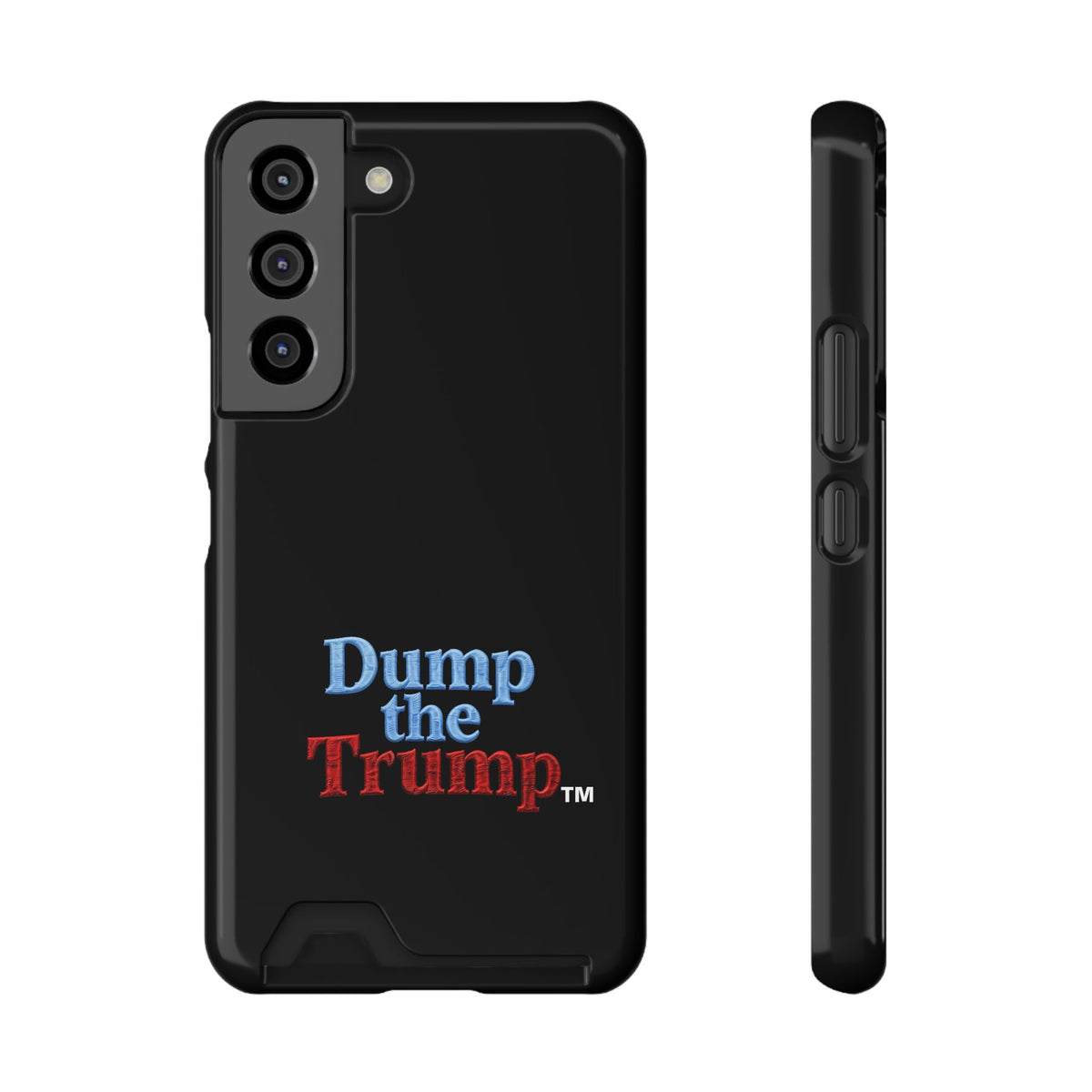 DT Trump iPhone/Samsung Case With Card Holder (BLACK)