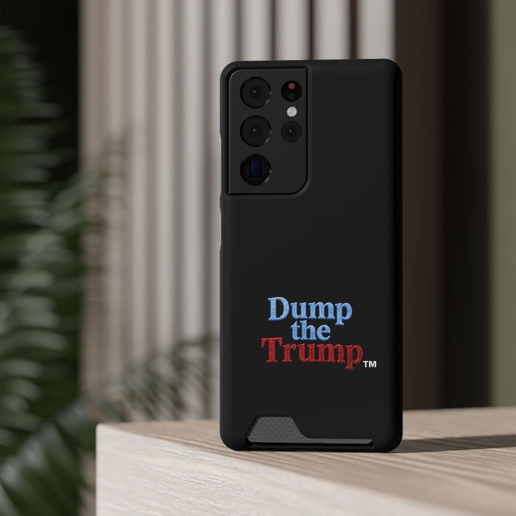 DT Trump iPhone/Samsung Case With Card Holder (BLACK)