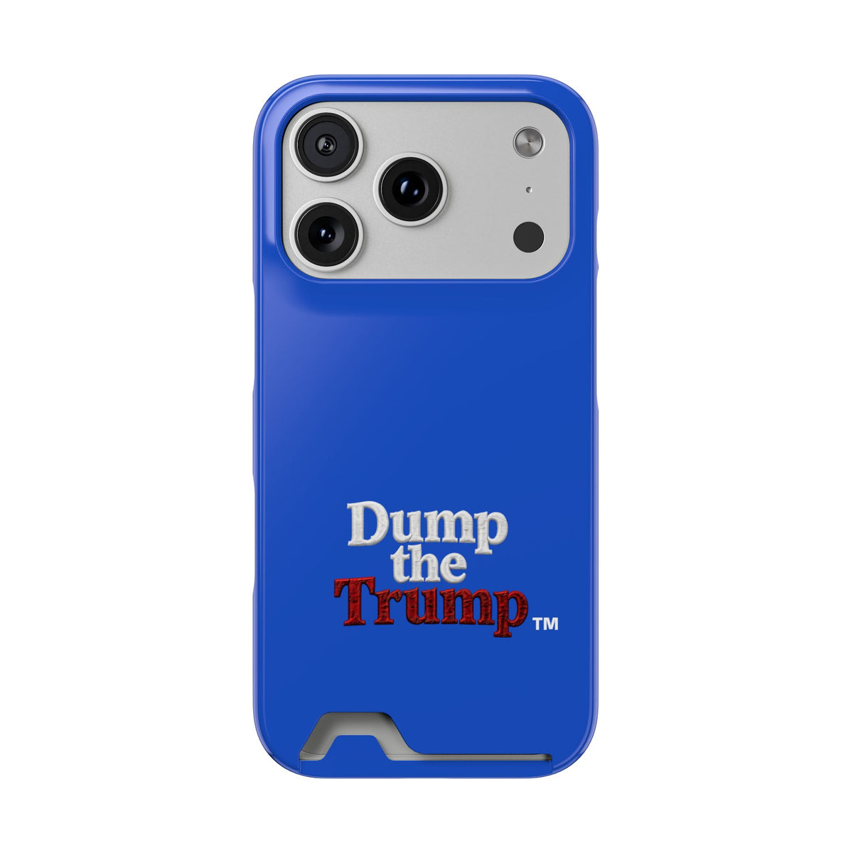 DT Trump iPhone/Samsung Case With Card Holder (BLUE)