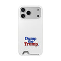 DT Trump iPhone/Samsung Case With Card Holder (WHITE)