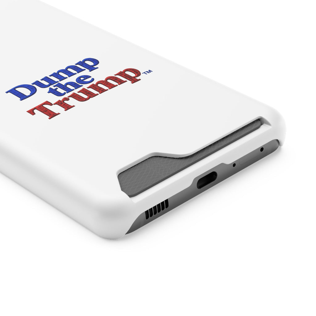 DT Trump iPhone/Samsung Case With Card Holder (WHITE)