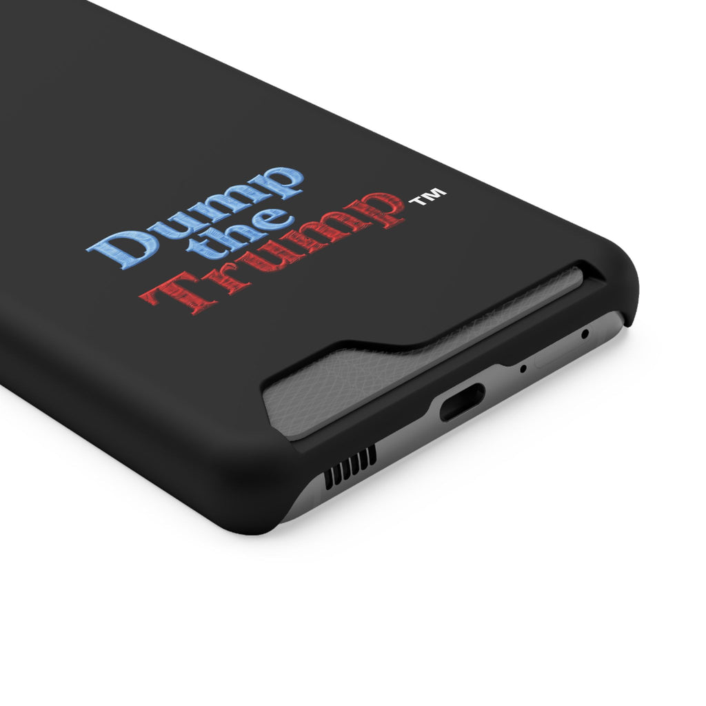 DT Trump iPhone/Samsung Case With Card Holder (BLACK)