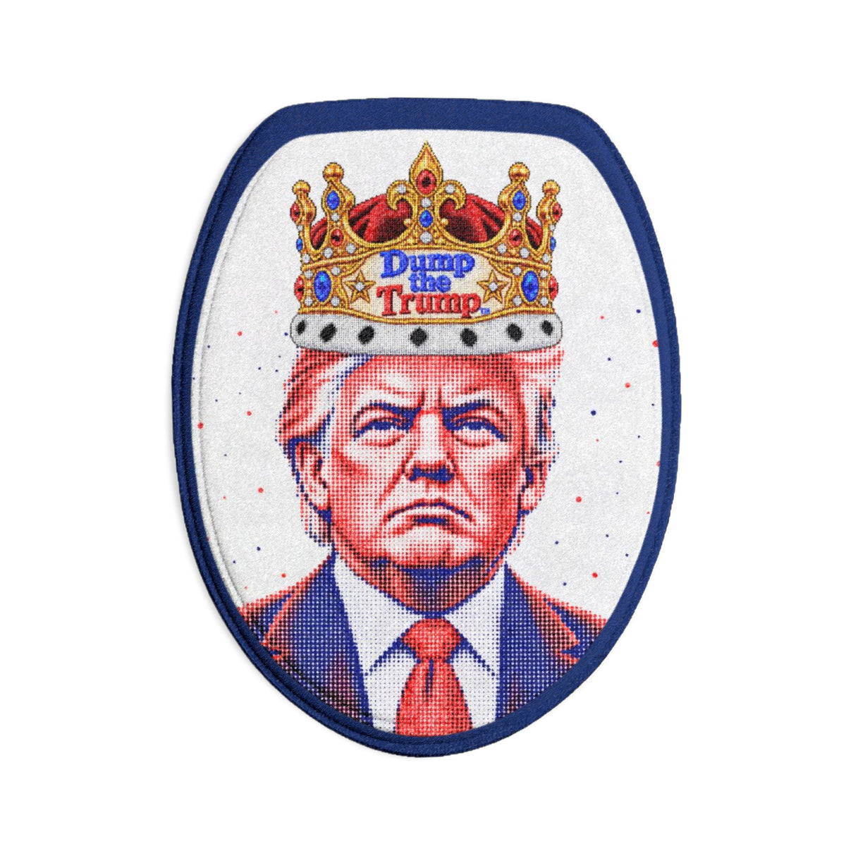 DT Trump Bath Mat Set — 3-Piece Décor (Navy)
