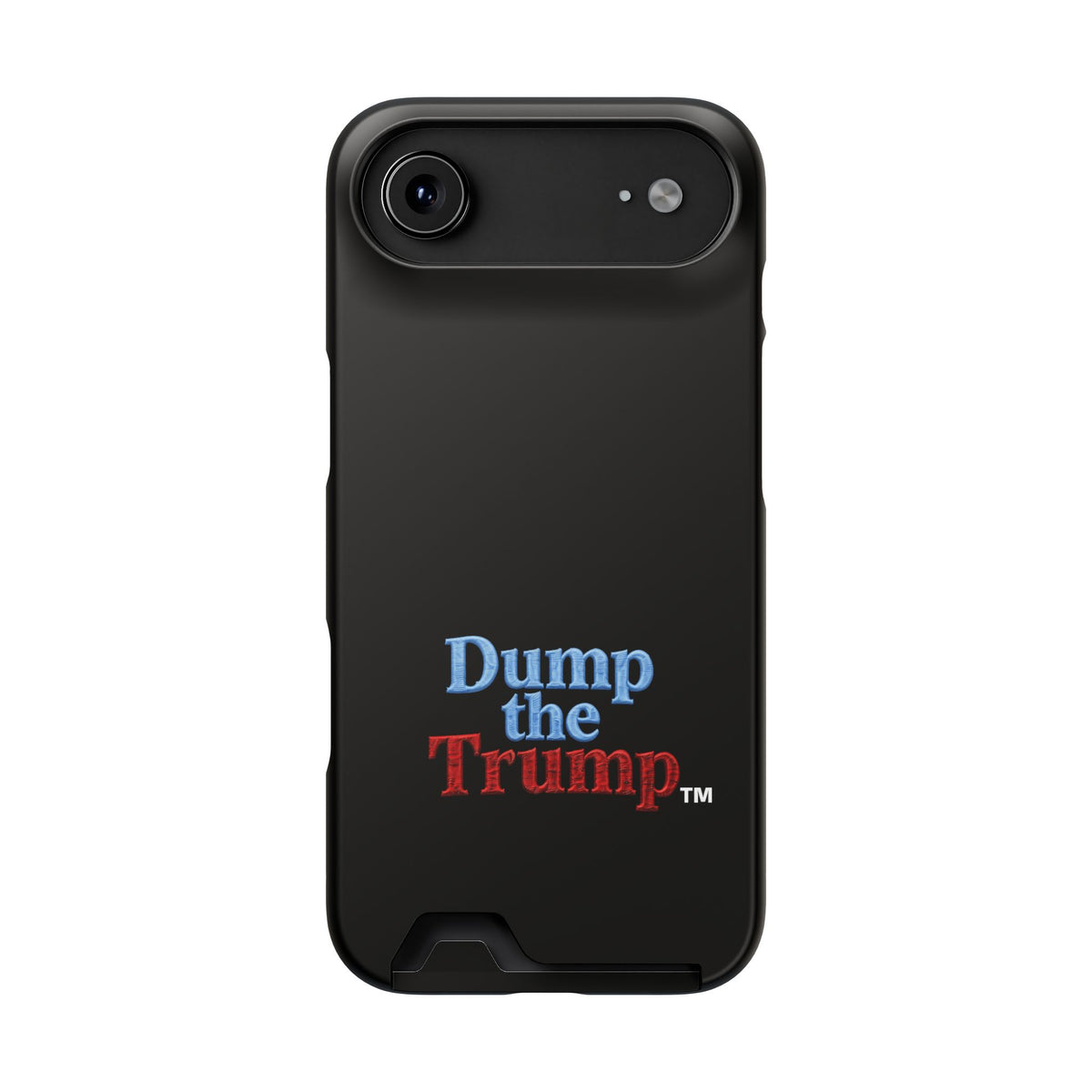 DT Trump iPhone/Samsung Case With Card Holder (BLACK)