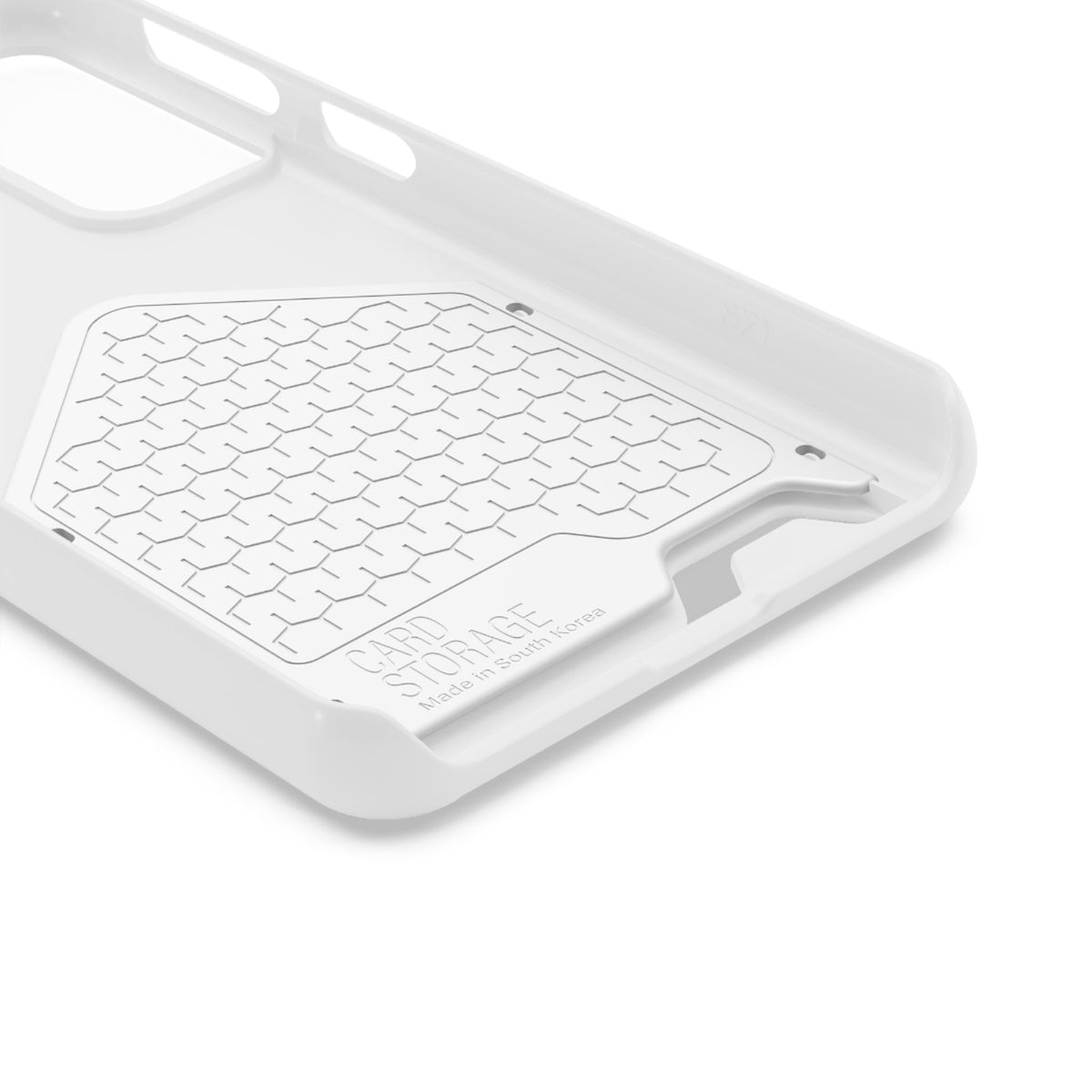 DT Trump iPhone/Samsung Case With Card Holder (WHITE)