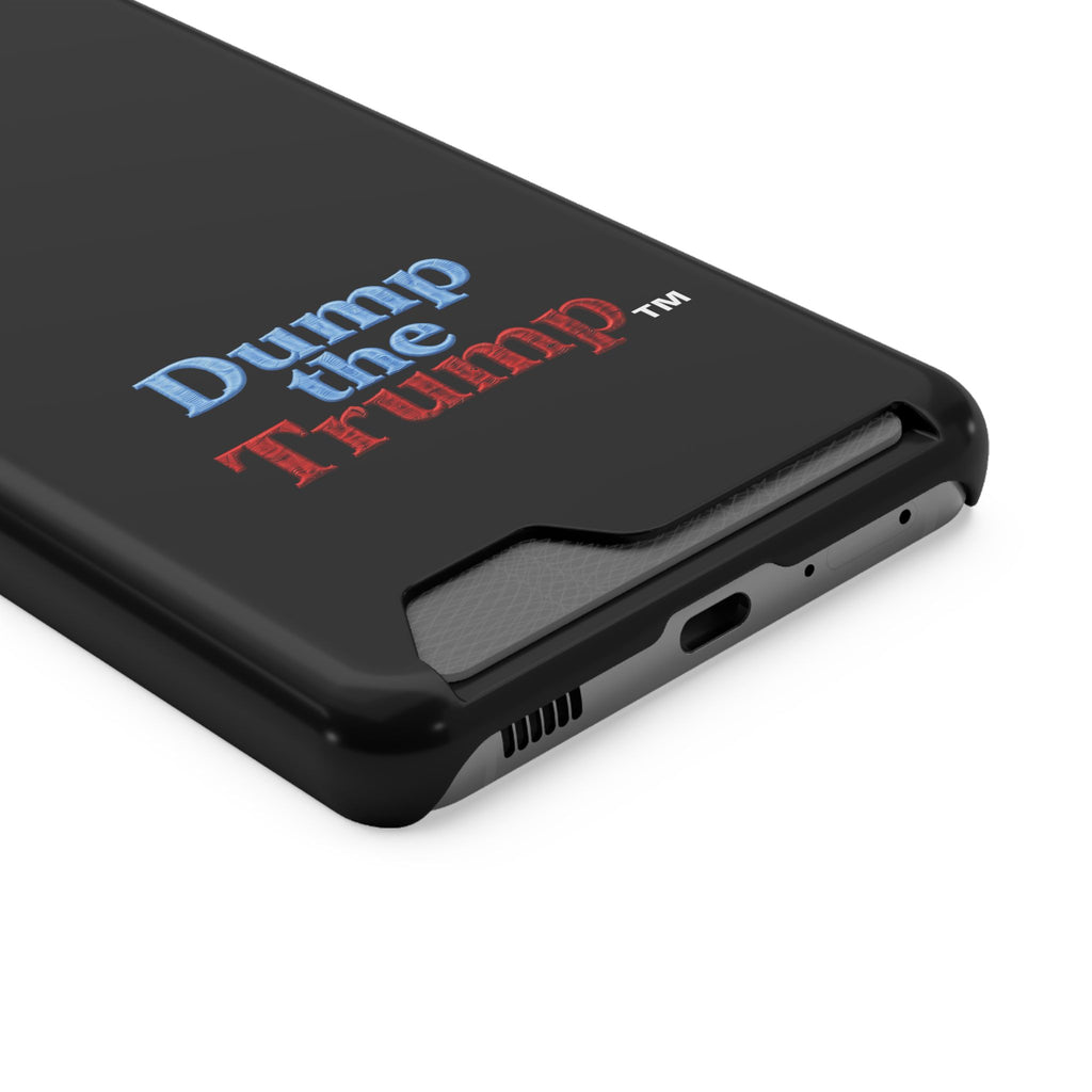 DT Trump iPhone/Samsung Case With Card Holder (BLACK)