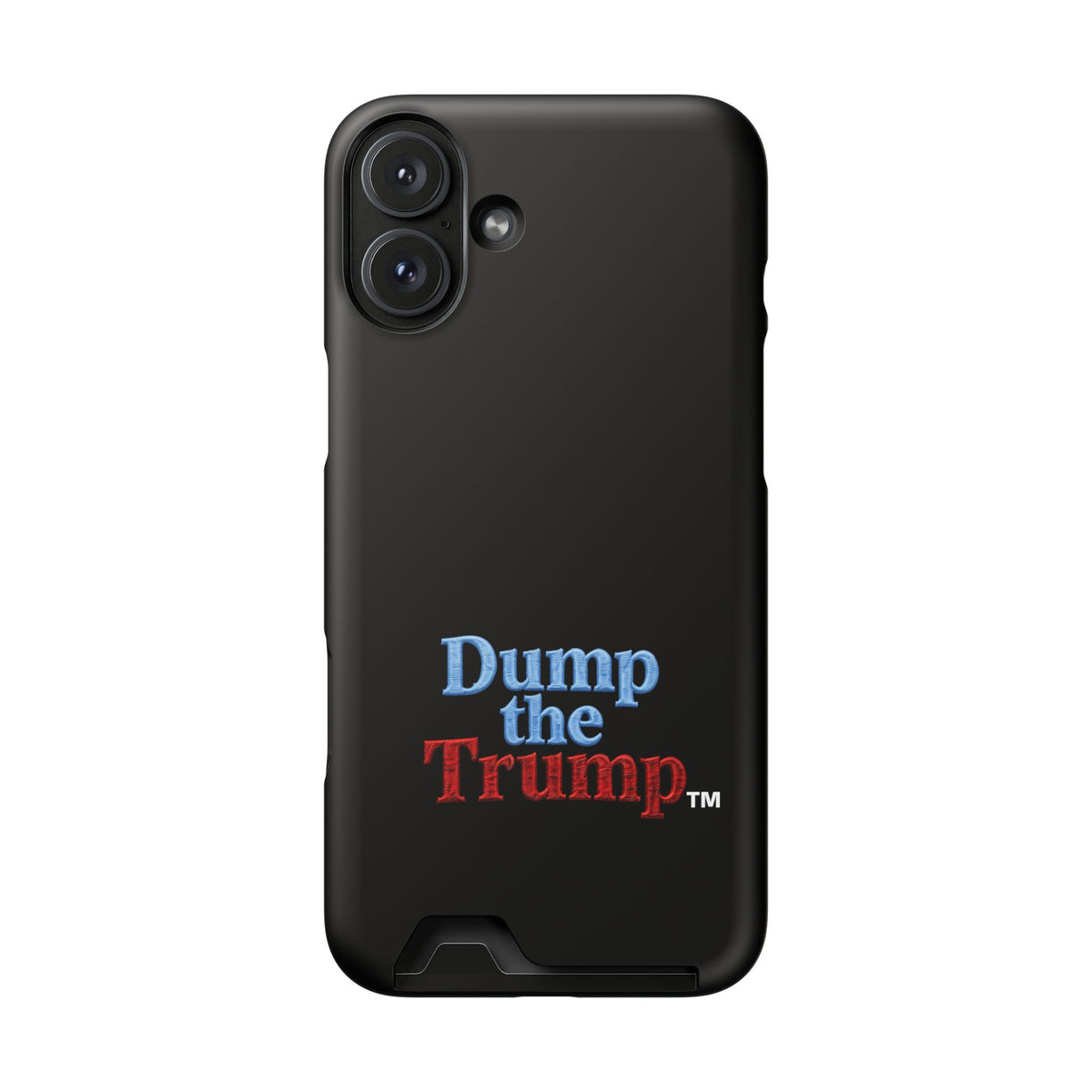 DT Trump iPhone/Samsung Case With Card Holder (BLACK)