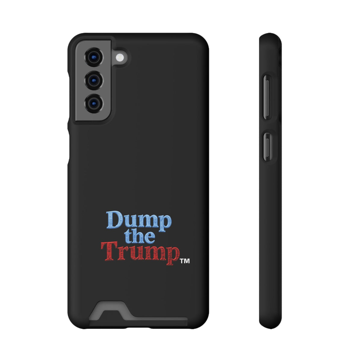 DT Trump iPhone/Samsung Case With Card Holder (BLACK)