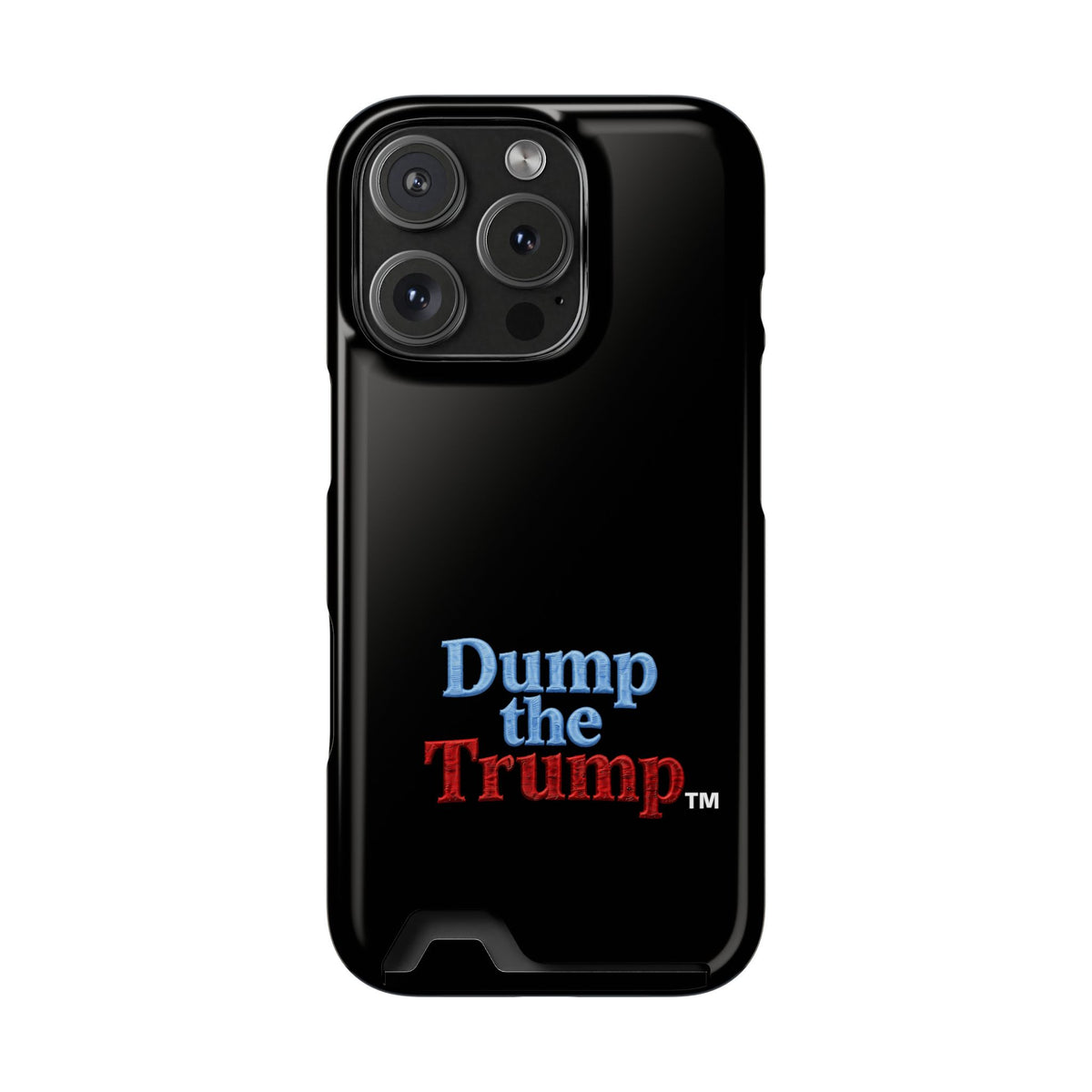 DT Trump iPhone/Samsung Case With Card Holder (BLACK)