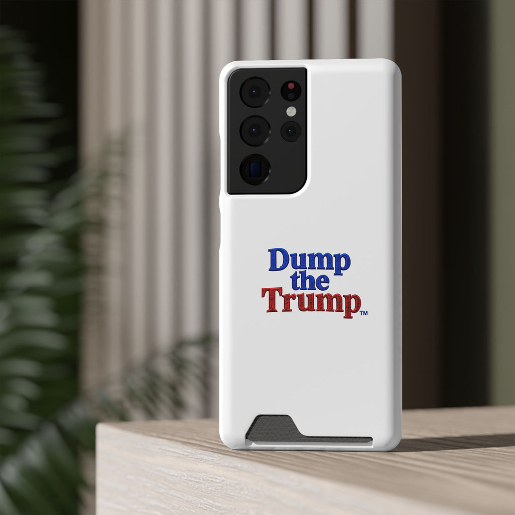 DT Trump iPhone/Samsung Case With Card Holder (WHITE)