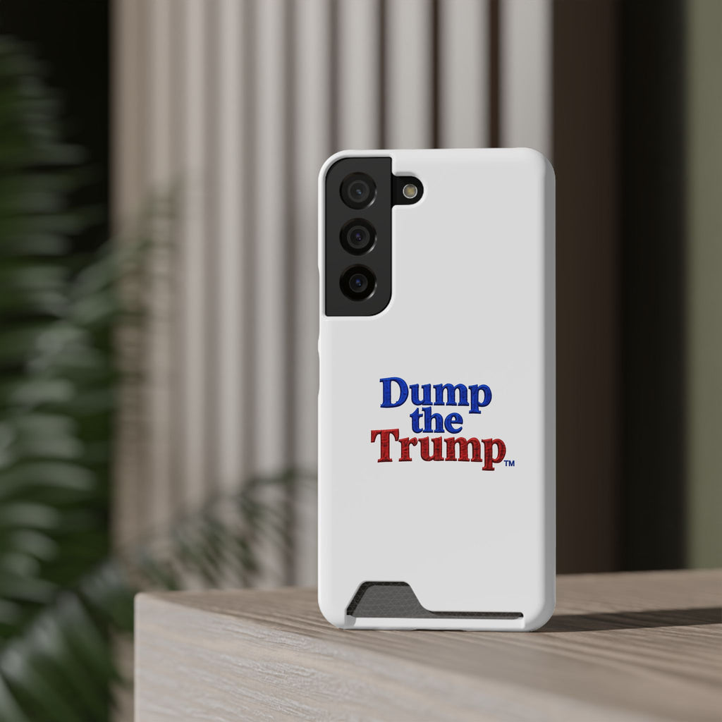 DT Trump iPhone/Samsung Case With Card Holder (WHITE)
