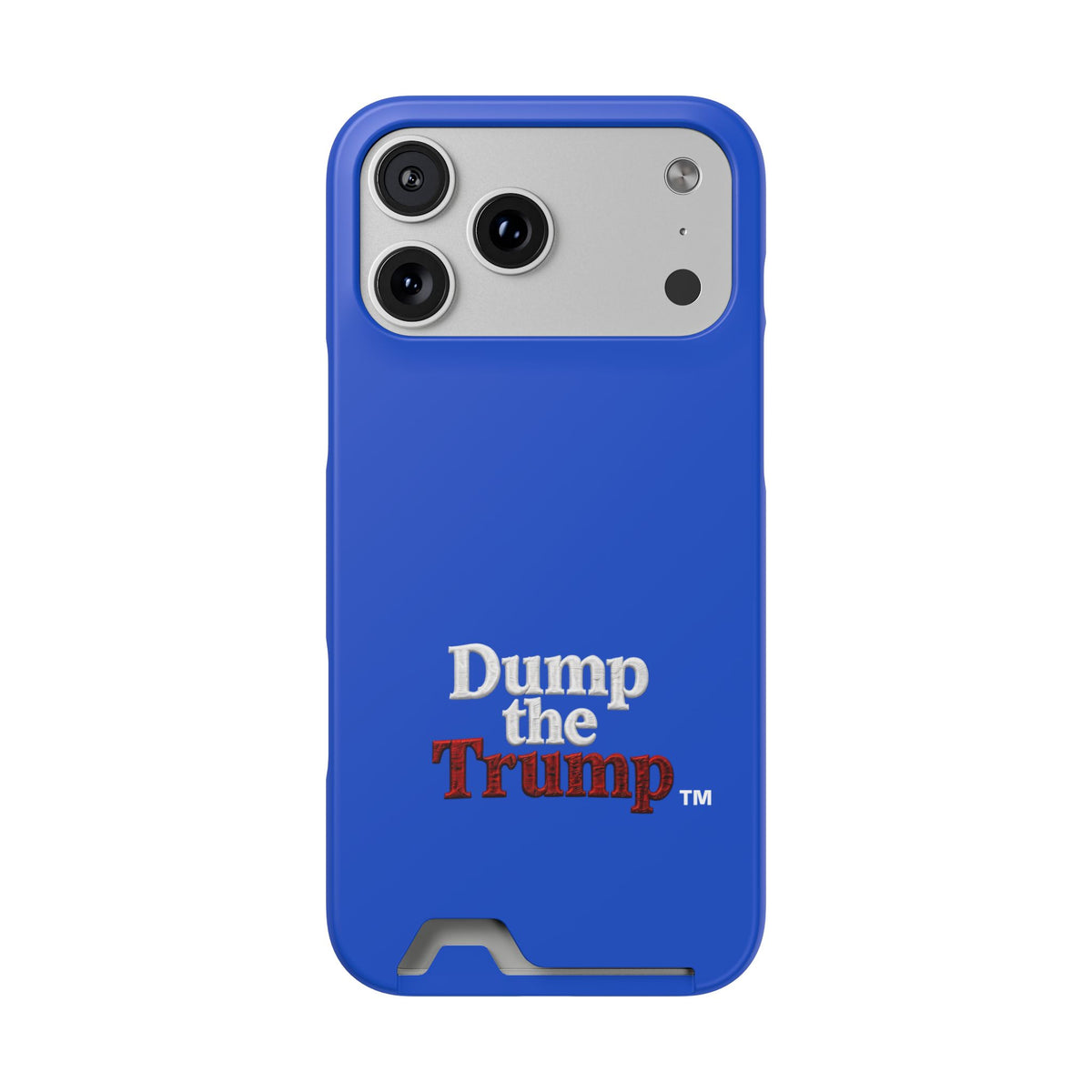 DT Trump iPhone/Samsung Case With Card Holder (BLUE)