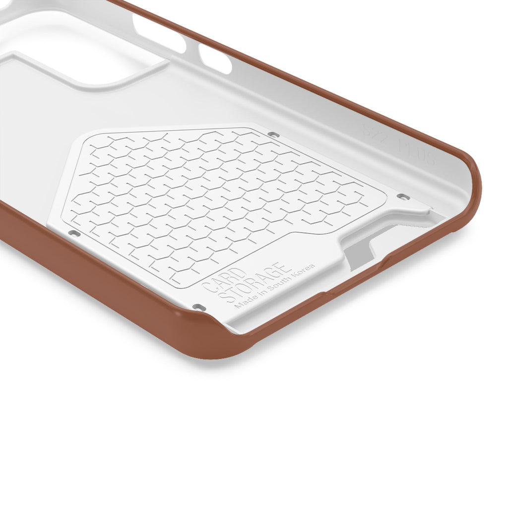 DT Trump iPhone/Samsung Case With Card Holder (BROWN)