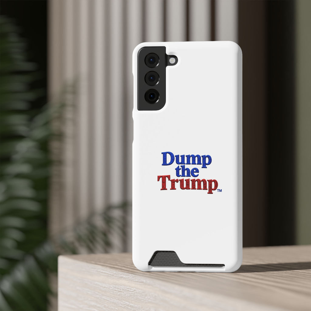 DT Trump iPhone/Samsung Case With Card Holder (WHITE)