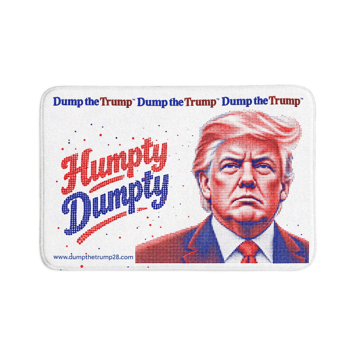 DT Trump Bath Mat Set — 3-Piece Décor (White)