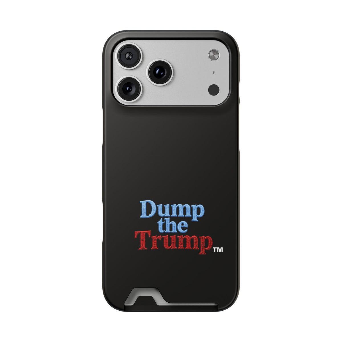 DT Trump iPhone/Samsung Case With Card Holder (BLACK)