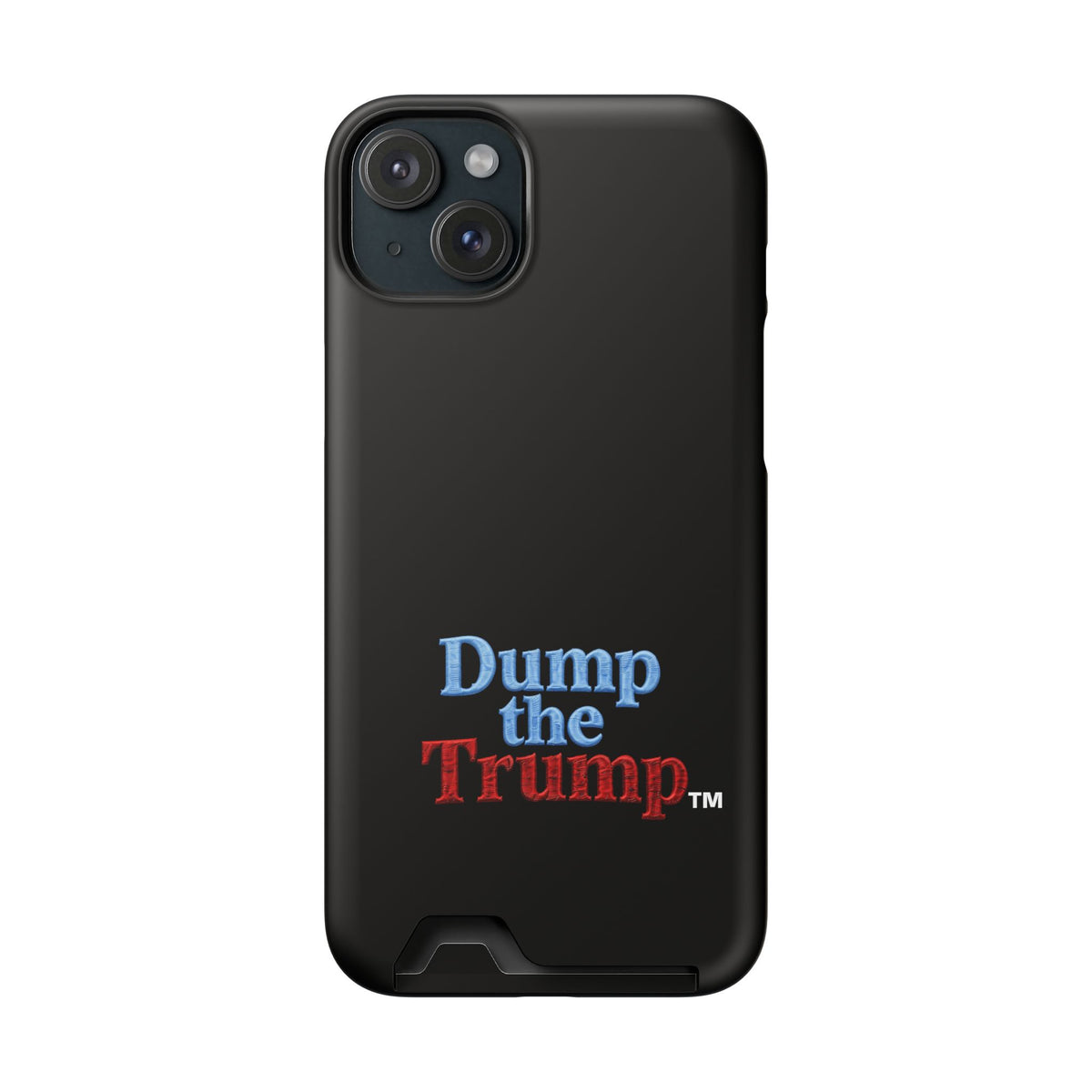 DT Trump iPhone/Samsung Case With Card Holder (BLACK)