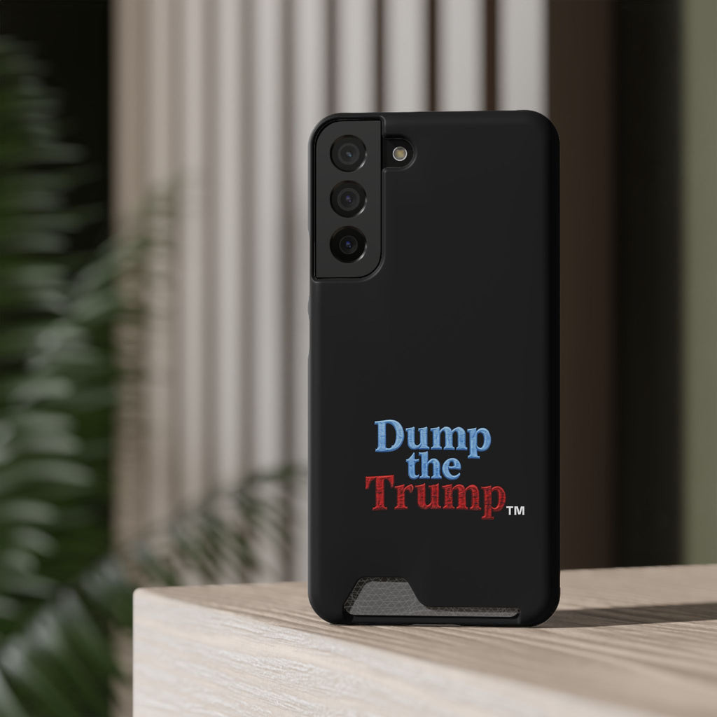 DT Trump iPhone/Samsung Case With Card Holder (BLACK)