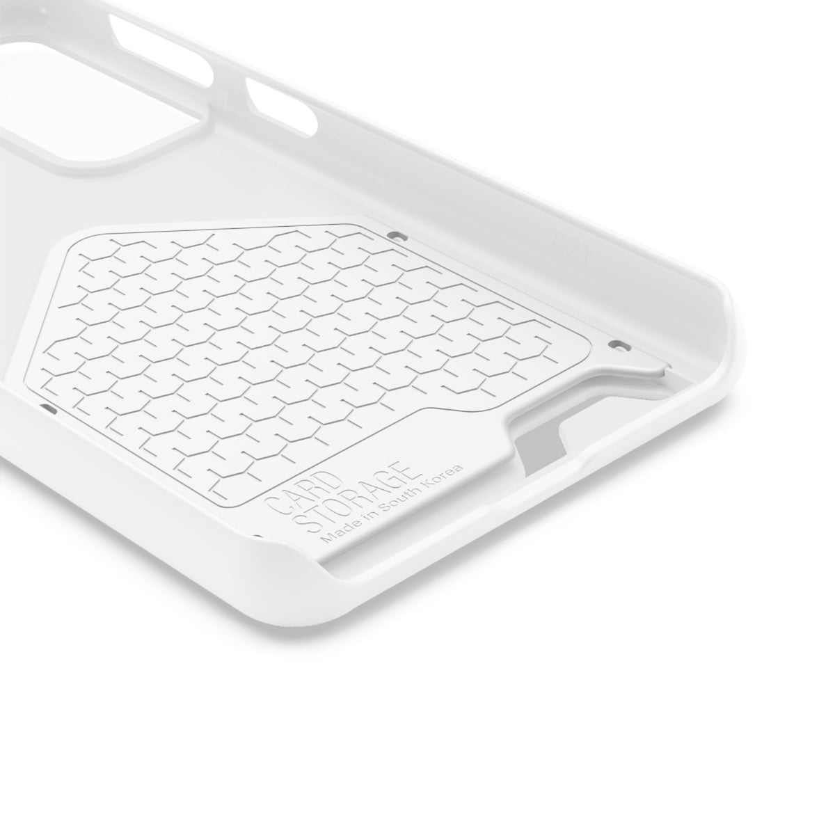DT Trump iPhone/Samsung Case With Card Holder (WHITE)