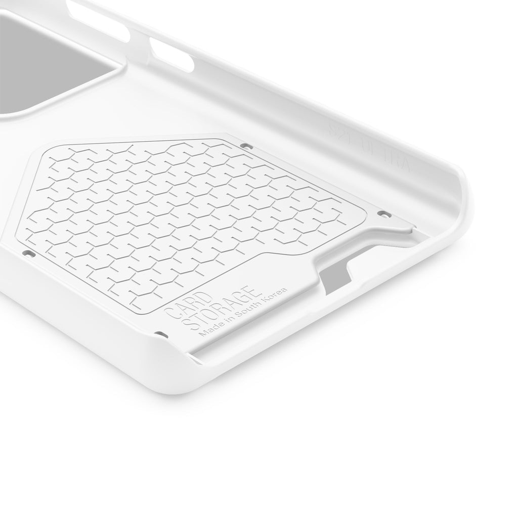 DT Trump iPhone/Samsung Case With Card Holder (WHITE)