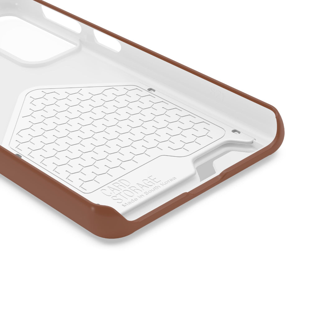 DT Trump iPhone/Samsung Case With Card Holder (BROWN)