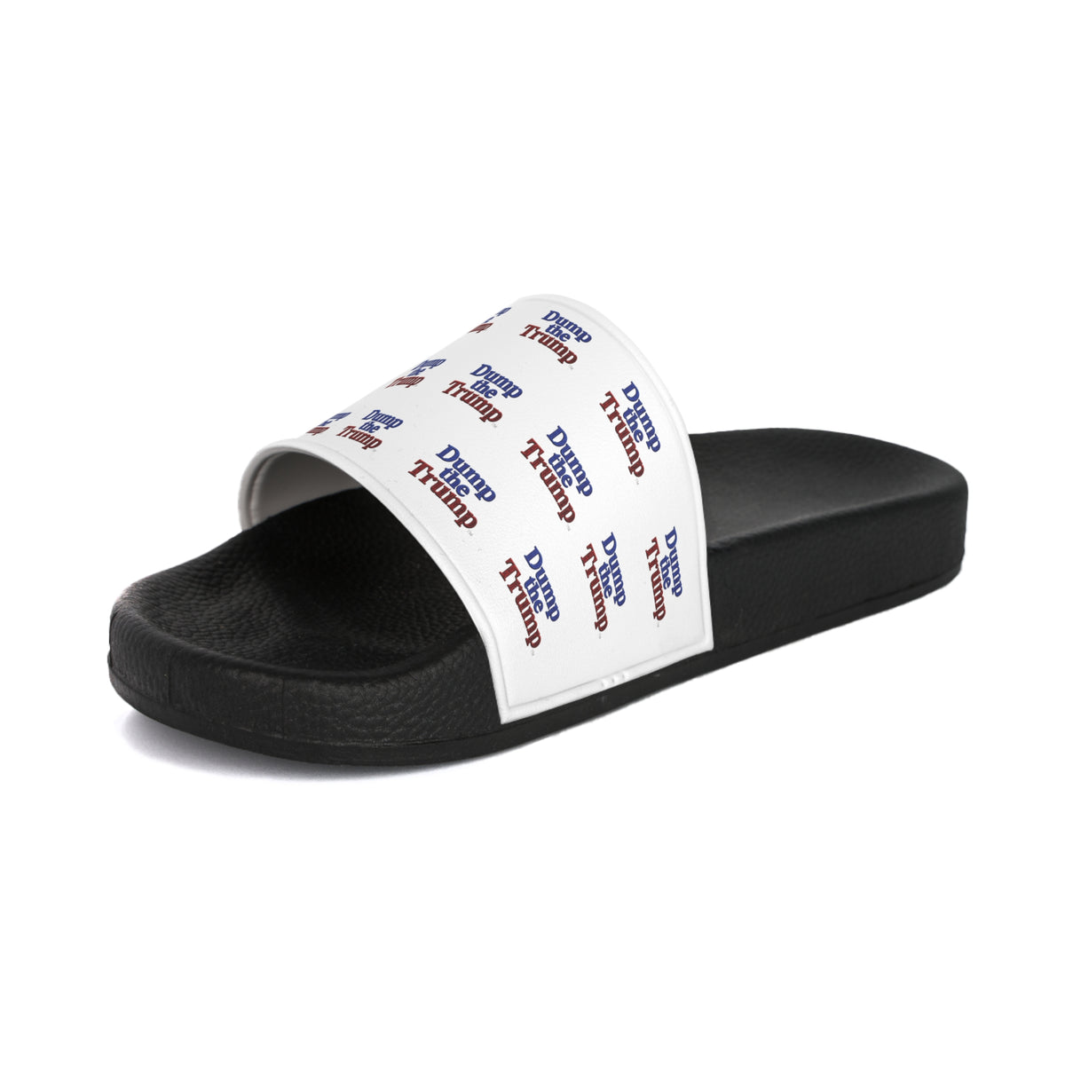 DT Trump Slide Sandals — "Dump the Trump" Patriotic Slides