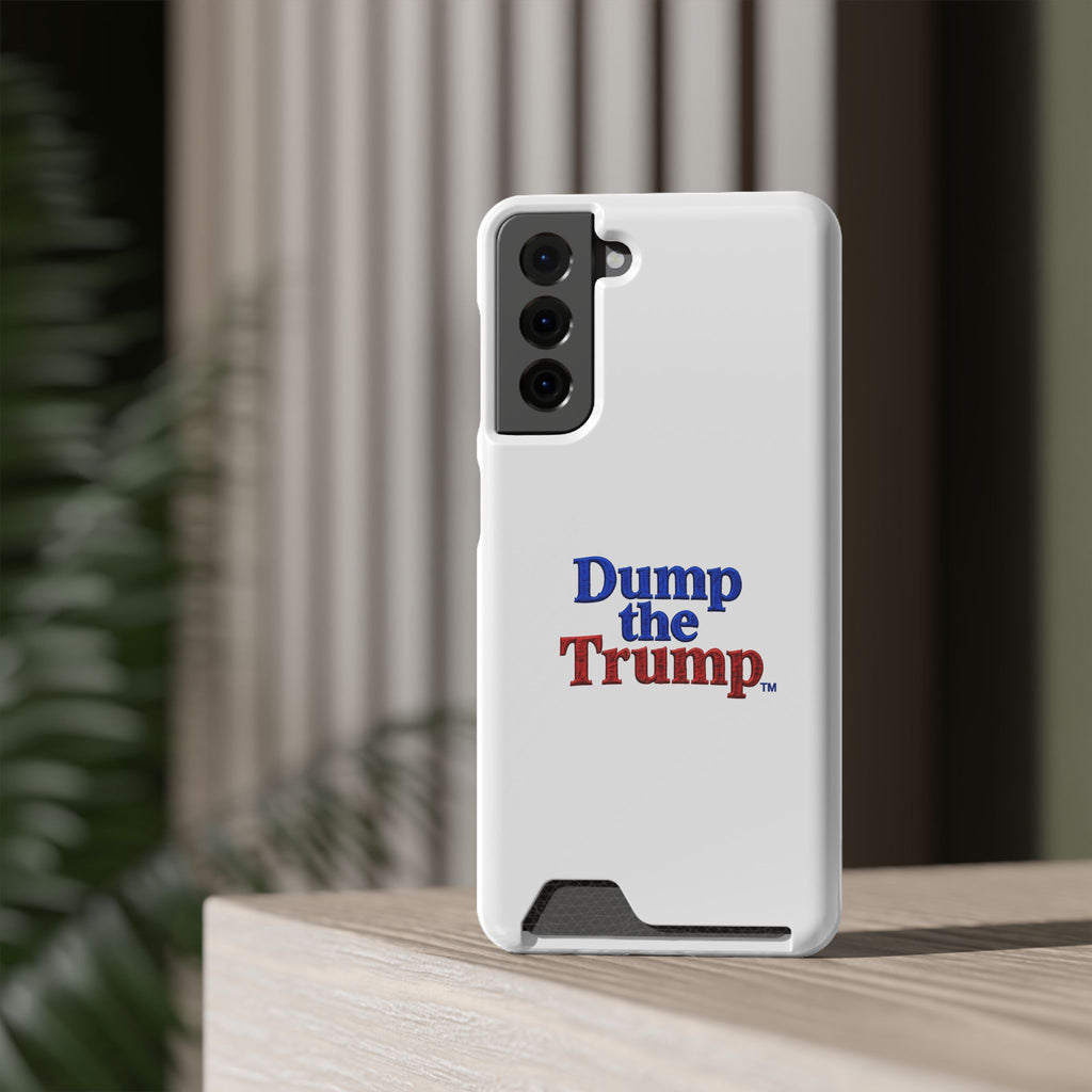 DT Trump iPhone/Samsung Case With Card Holder (WHITE)