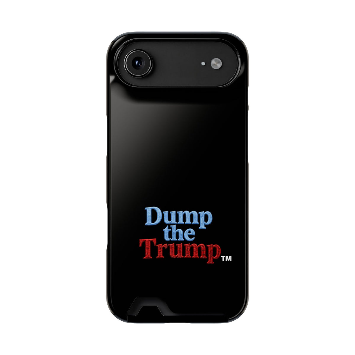 DT Trump iPhone/Samsung Case With Card Holder (BLACK)