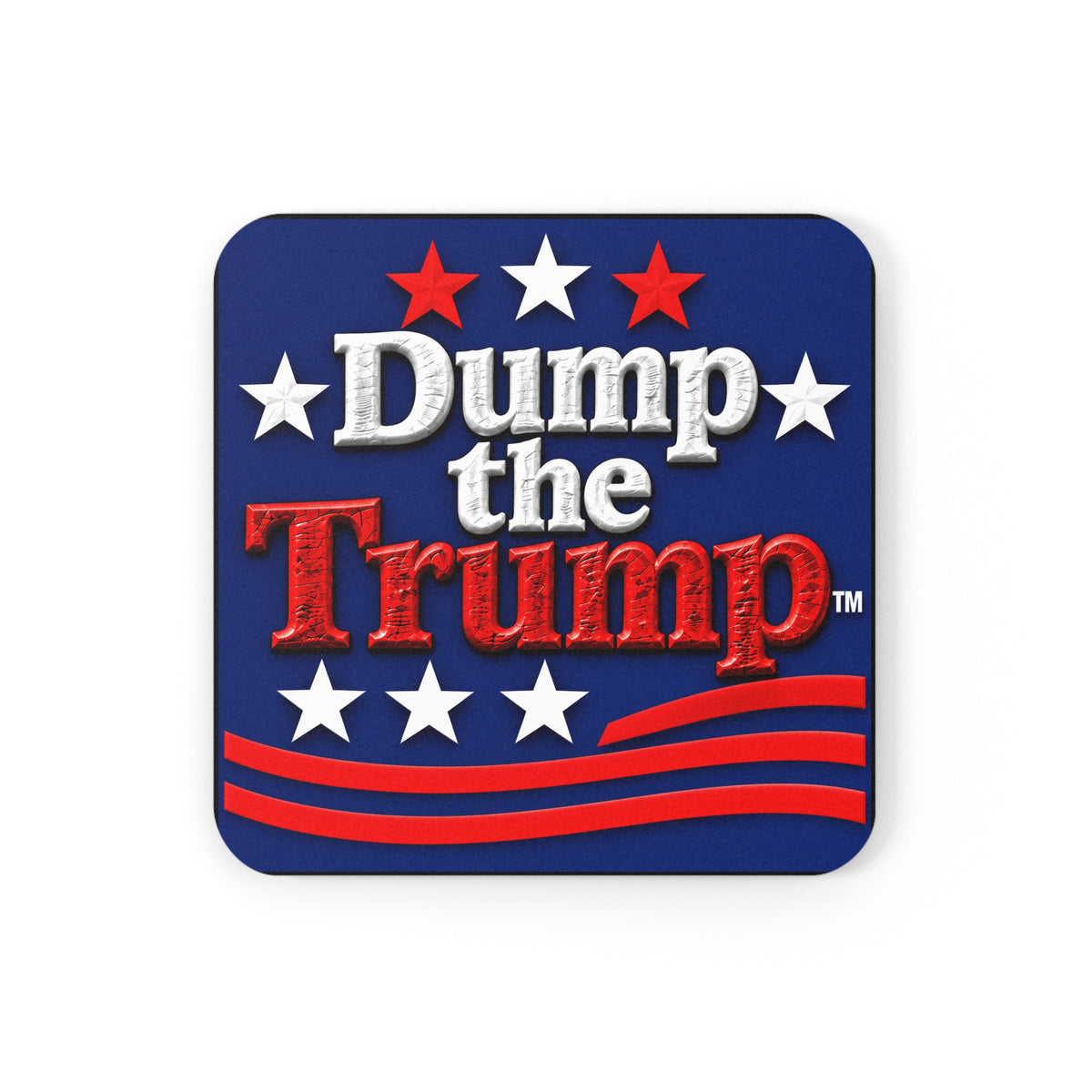 Dump the Trump Cork Back Coaster