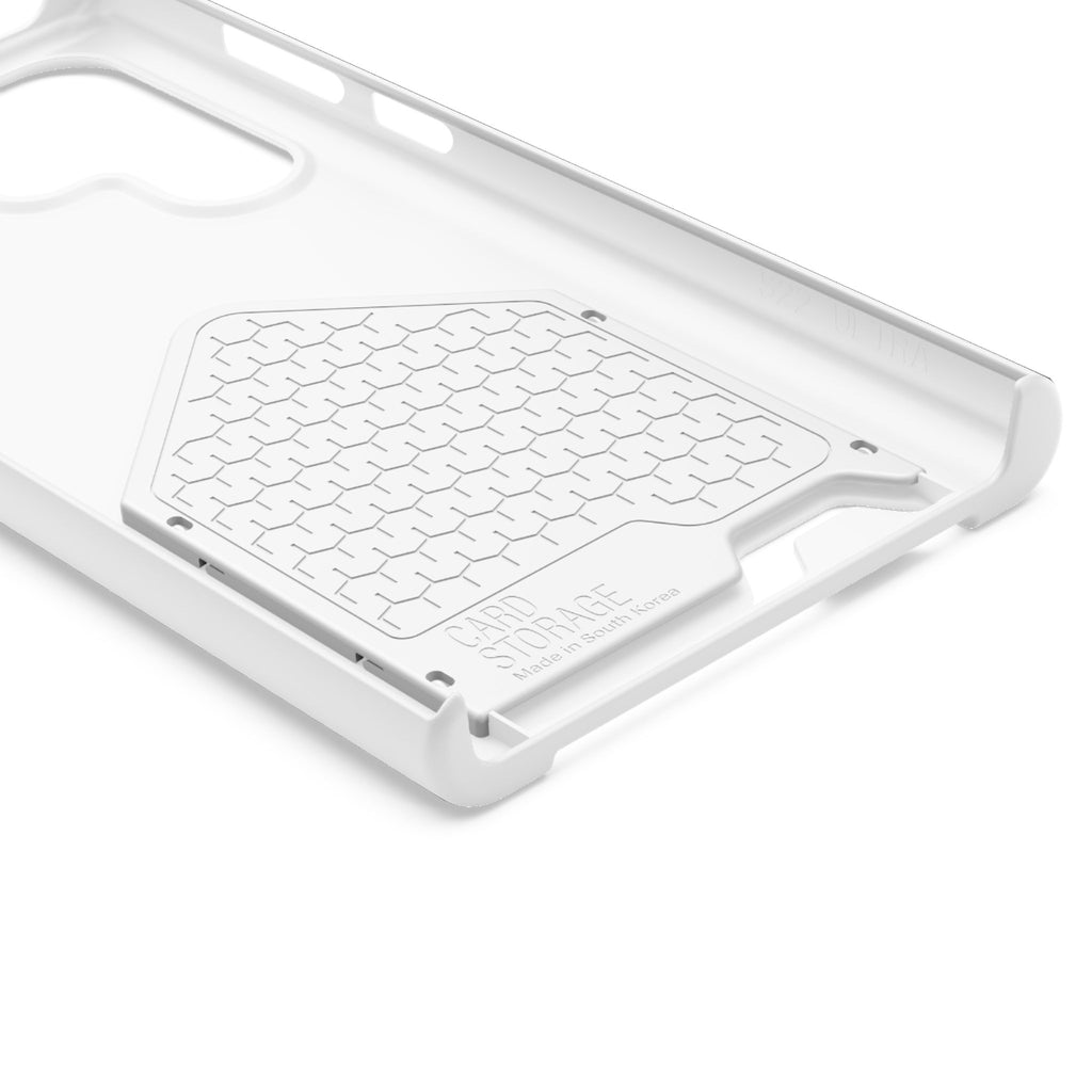 DT Trump iPhone/Samsung Case With Card Holder (WHITE)