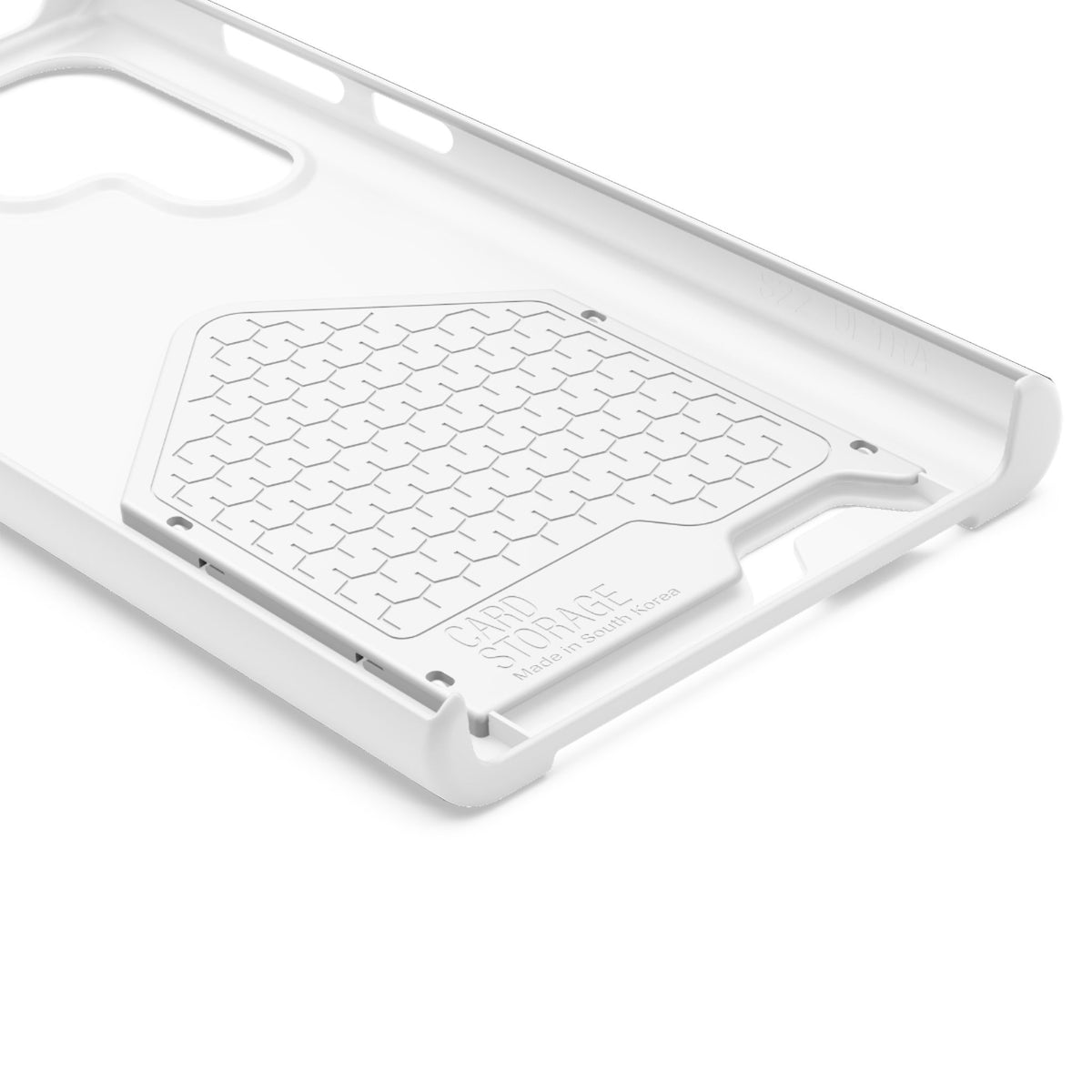 DT Trump iPhone/Samsung Case With Card Holder (WHITE)