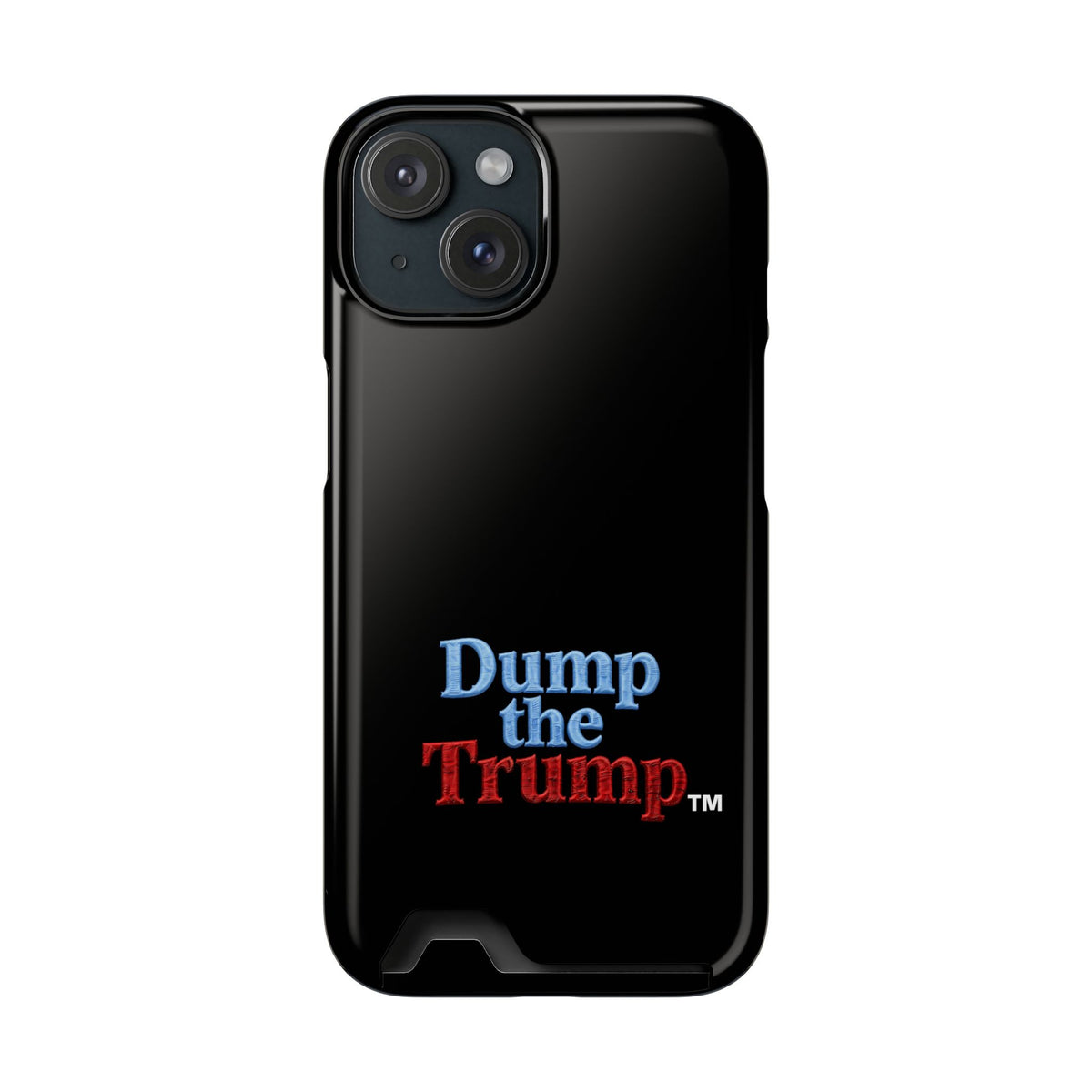 DT Trump iPhone/Samsung Case With Card Holder (BLACK)