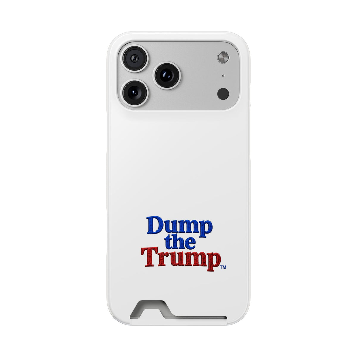 DT Trump iPhone/Samsung Case With Card Holder (WHITE)