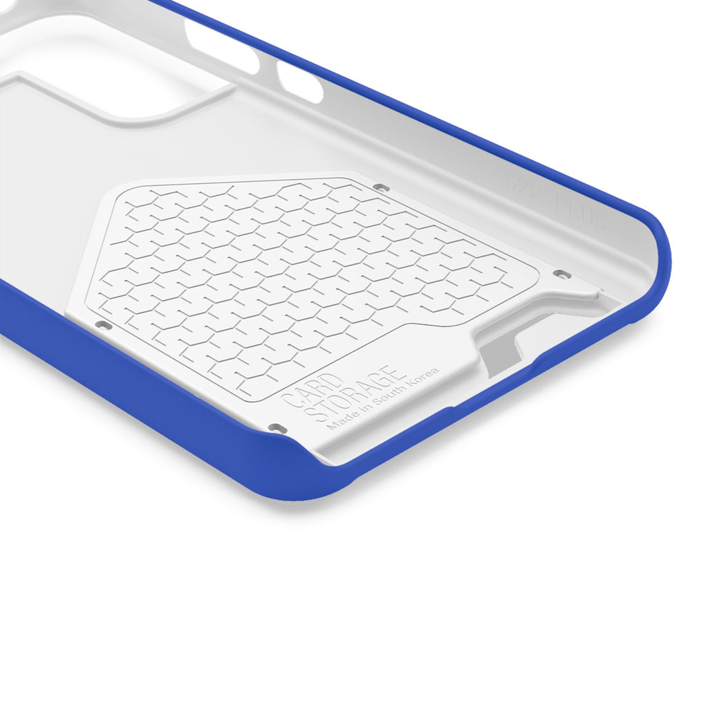 DT Trump iPhone/Samsung Case With Card Holder (BLUE)
