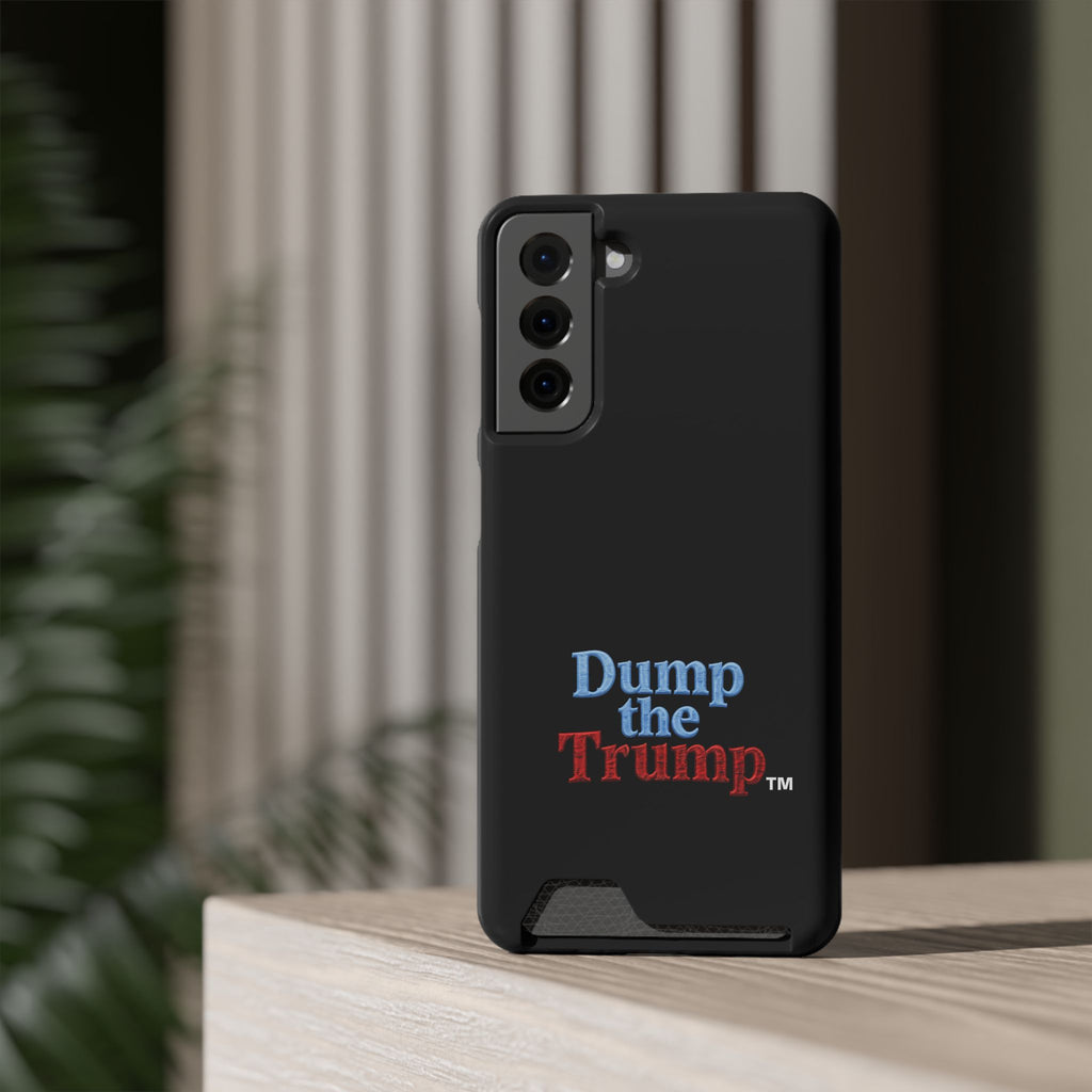 DT Trump iPhone/Samsung Case With Card Holder (BLACK)