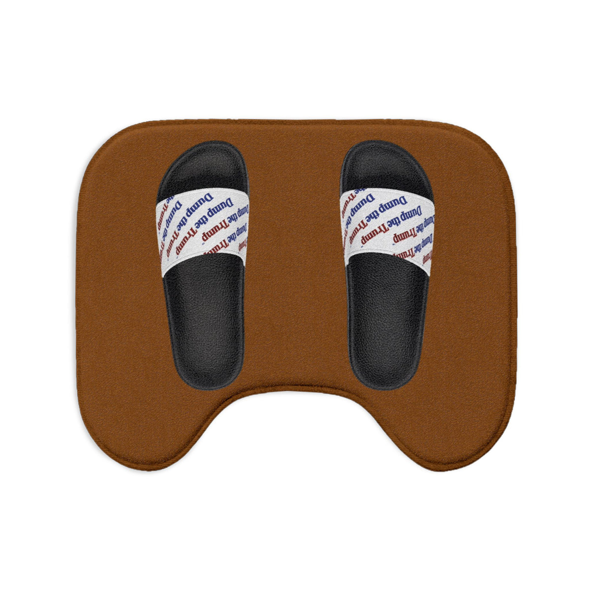 DT Trump Bath Mat Set — 3-Piece Décor (Brown)