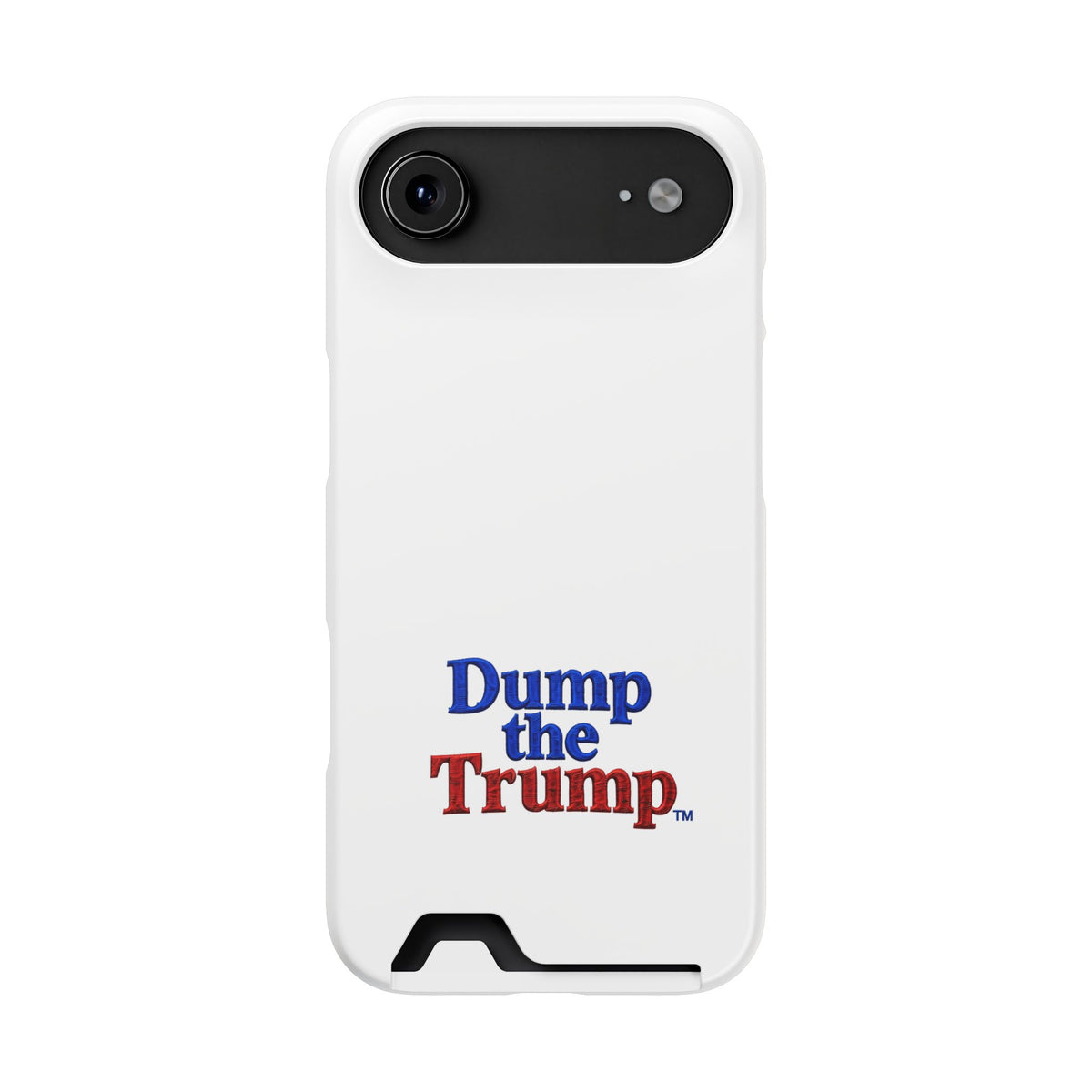 DT Trump iPhone/Samsung Case With Card Holder (WHITE)