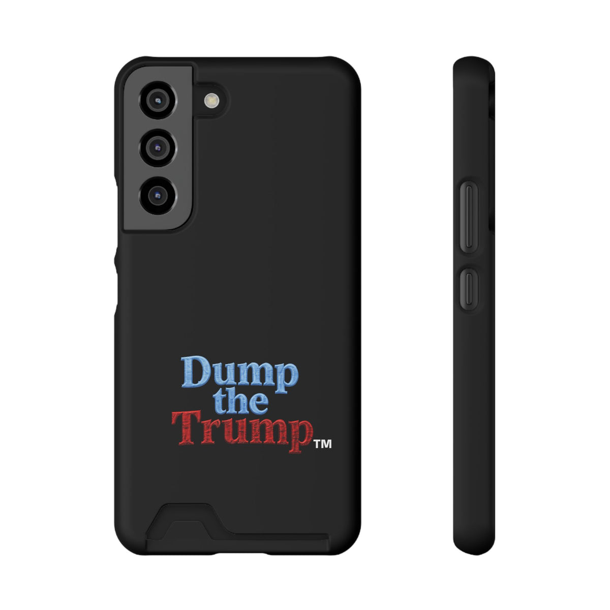 DT Trump iPhone/Samsung Case With Card Holder (BLACK)