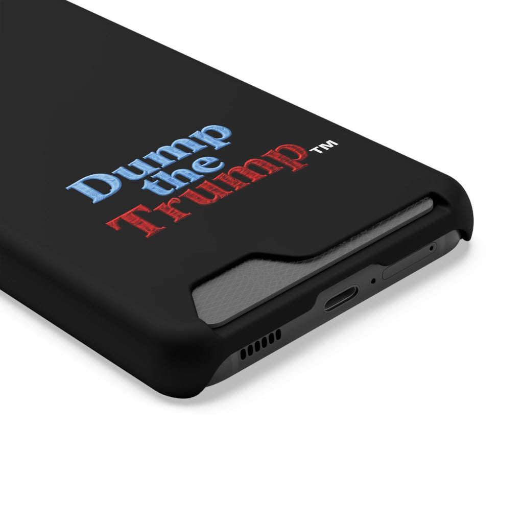 DT Trump iPhone/Samsung Case With Card Holder (BLACK)