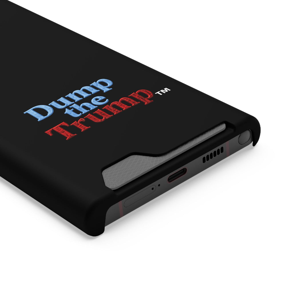 DT Trump iPhone/Samsung Case With Card Holder (BLACK)