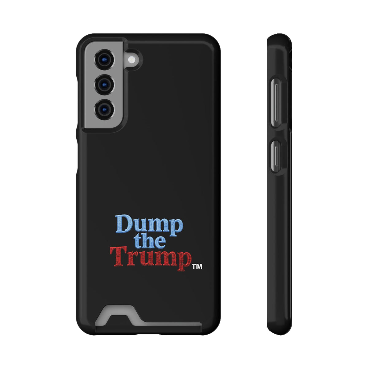 DT Trump iPhone/Samsung Case With Card Holder (BLACK)