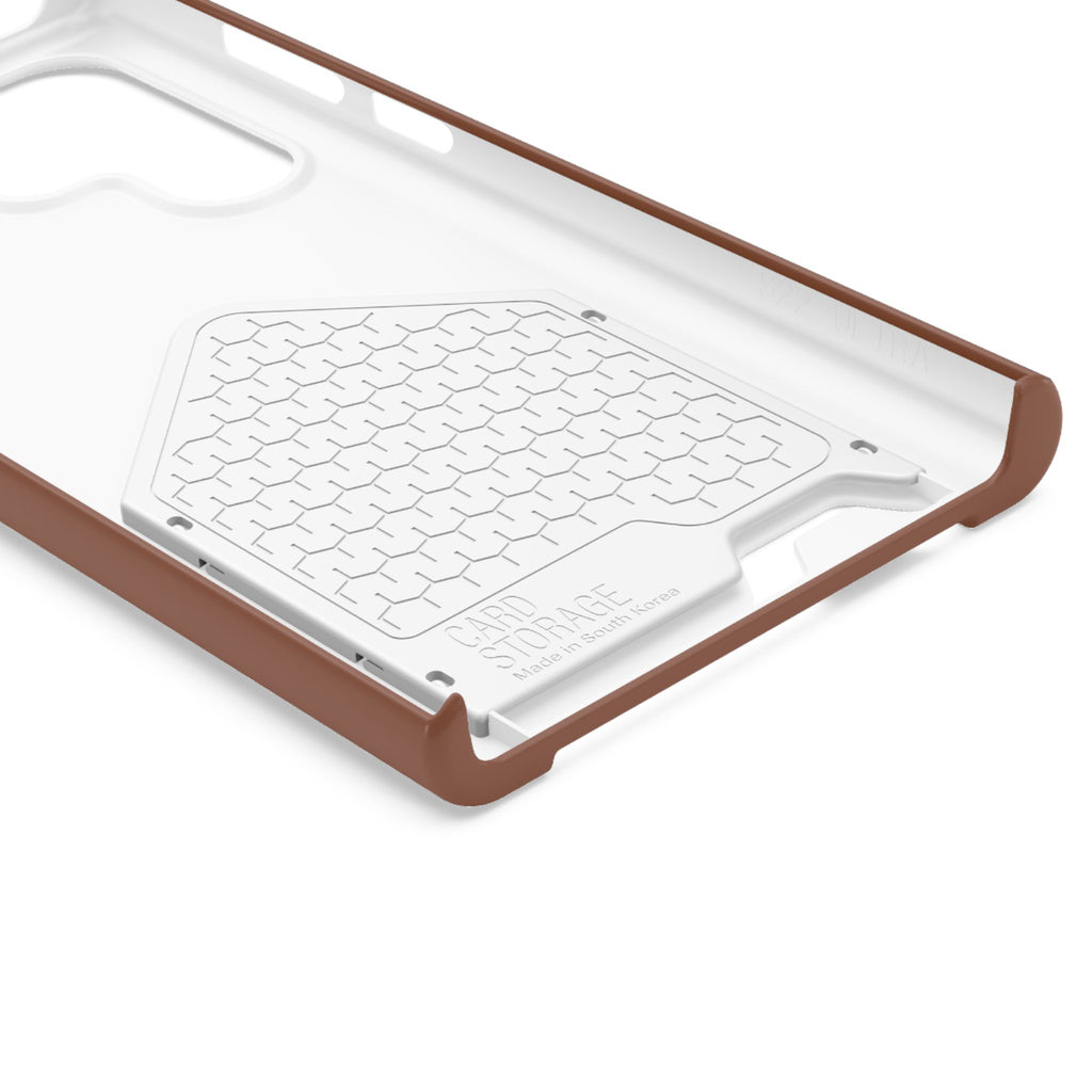 DT Trump iPhone/Samsung Case With Card Holder (BROWN)