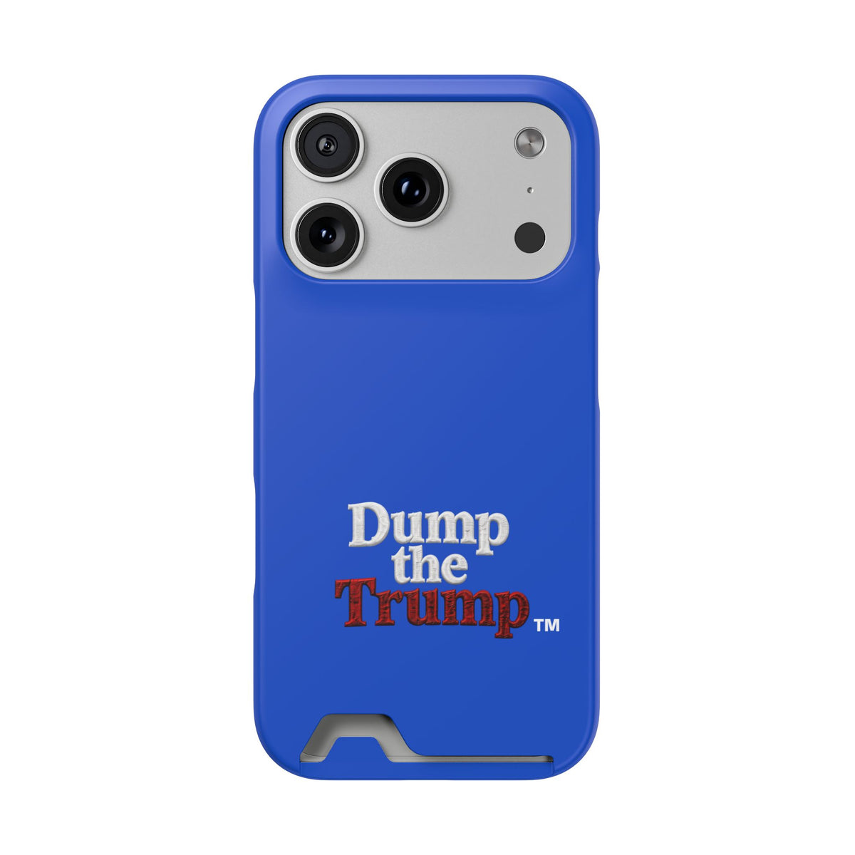 DT Trump iPhone/Samsung Case With Card Holder (BLUE)