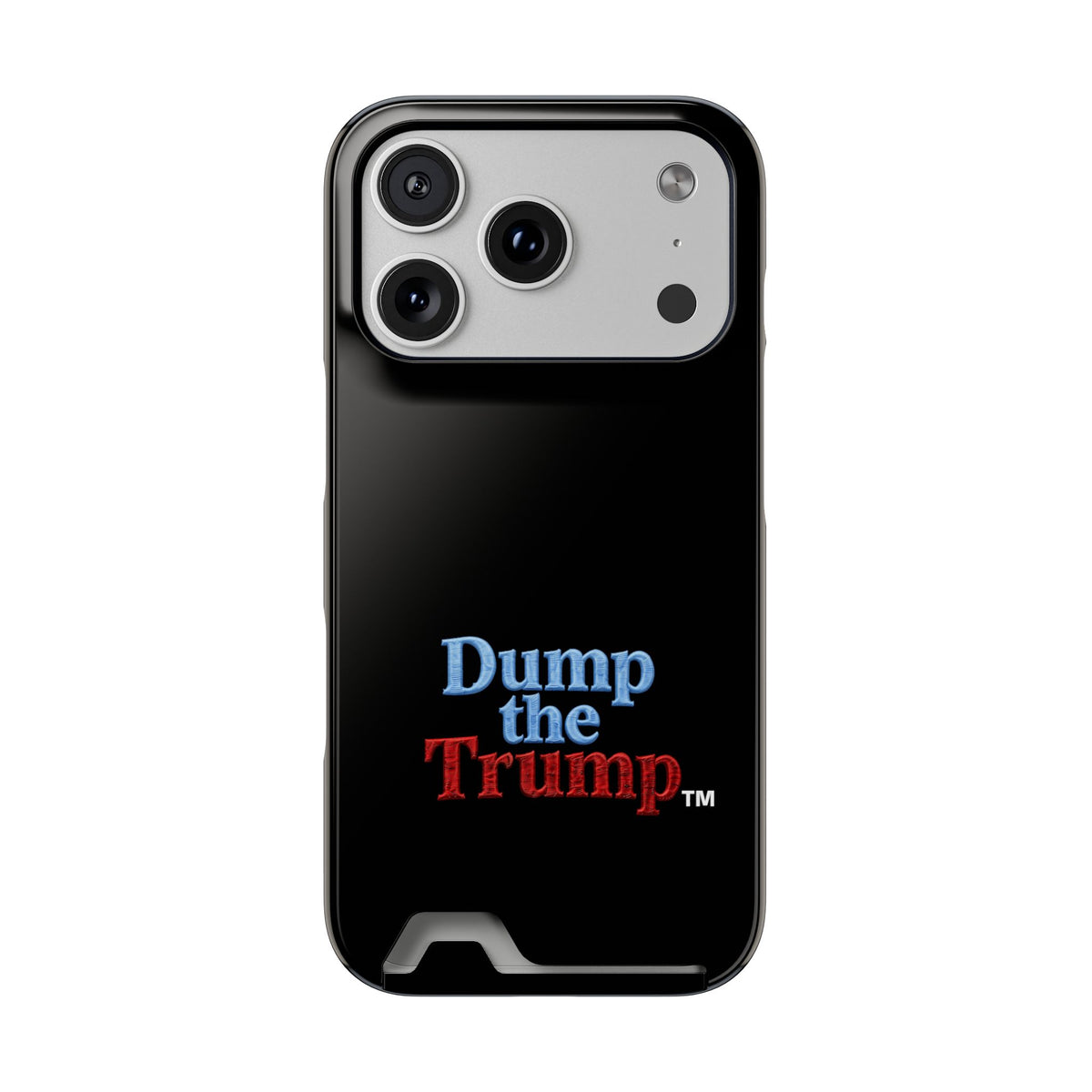 DT Trump iPhone/Samsung Case With Card Holder (BLACK)