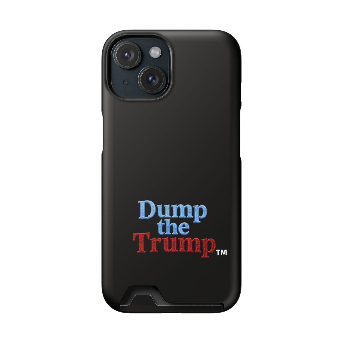 DT Trump iPhone/Samsung Case With Card Holder (BLACK)