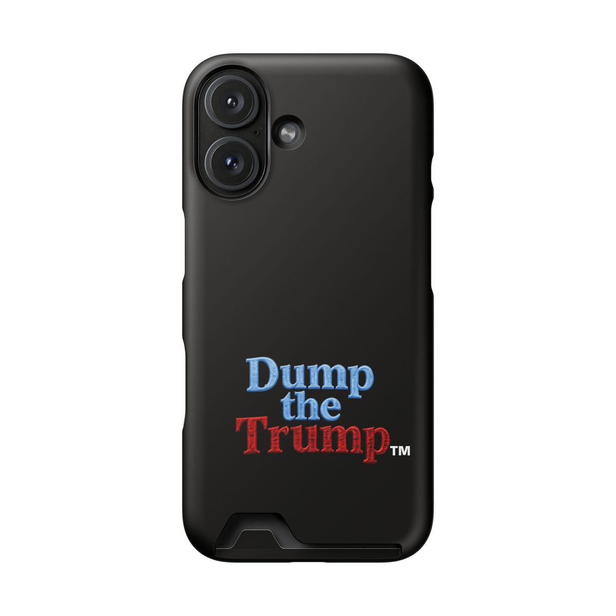 DT Trump iPhone/Samsung Case With Card Holder (BLACK)