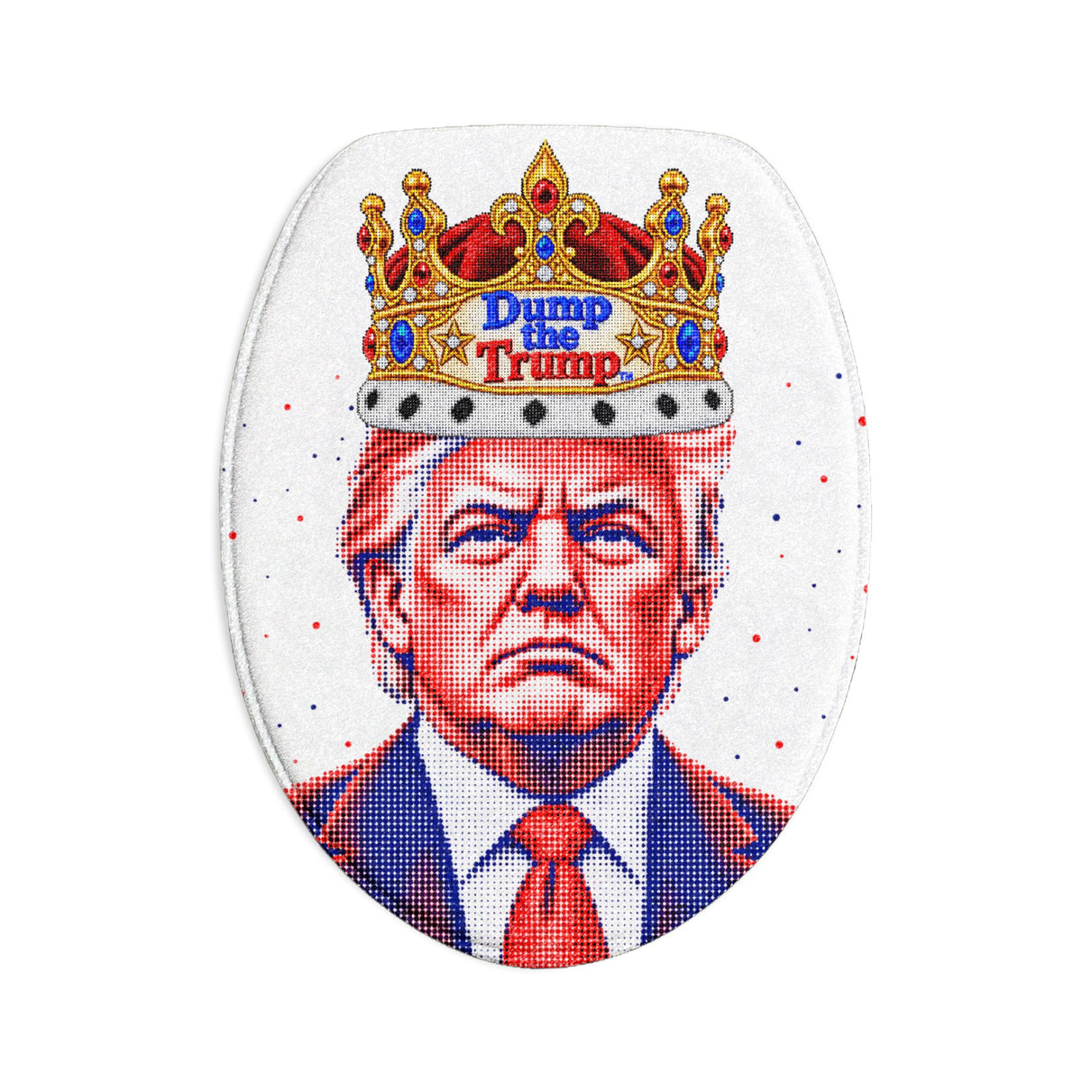 DT Trump Bath Mat Set — 3-Piece Décor (White)