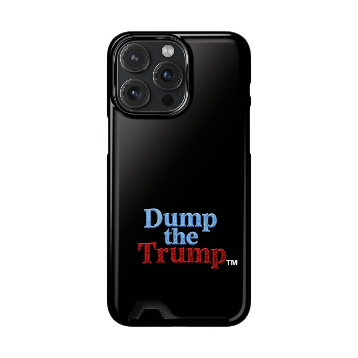 DT Trump iPhone/Samsung Case With Card Holder (BLACK)