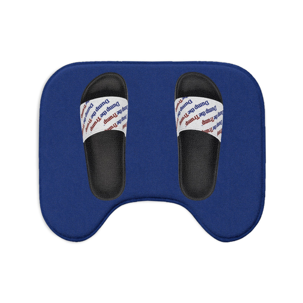 DT Trump Bath Mat Set — 3-Piece Décor (Navy)