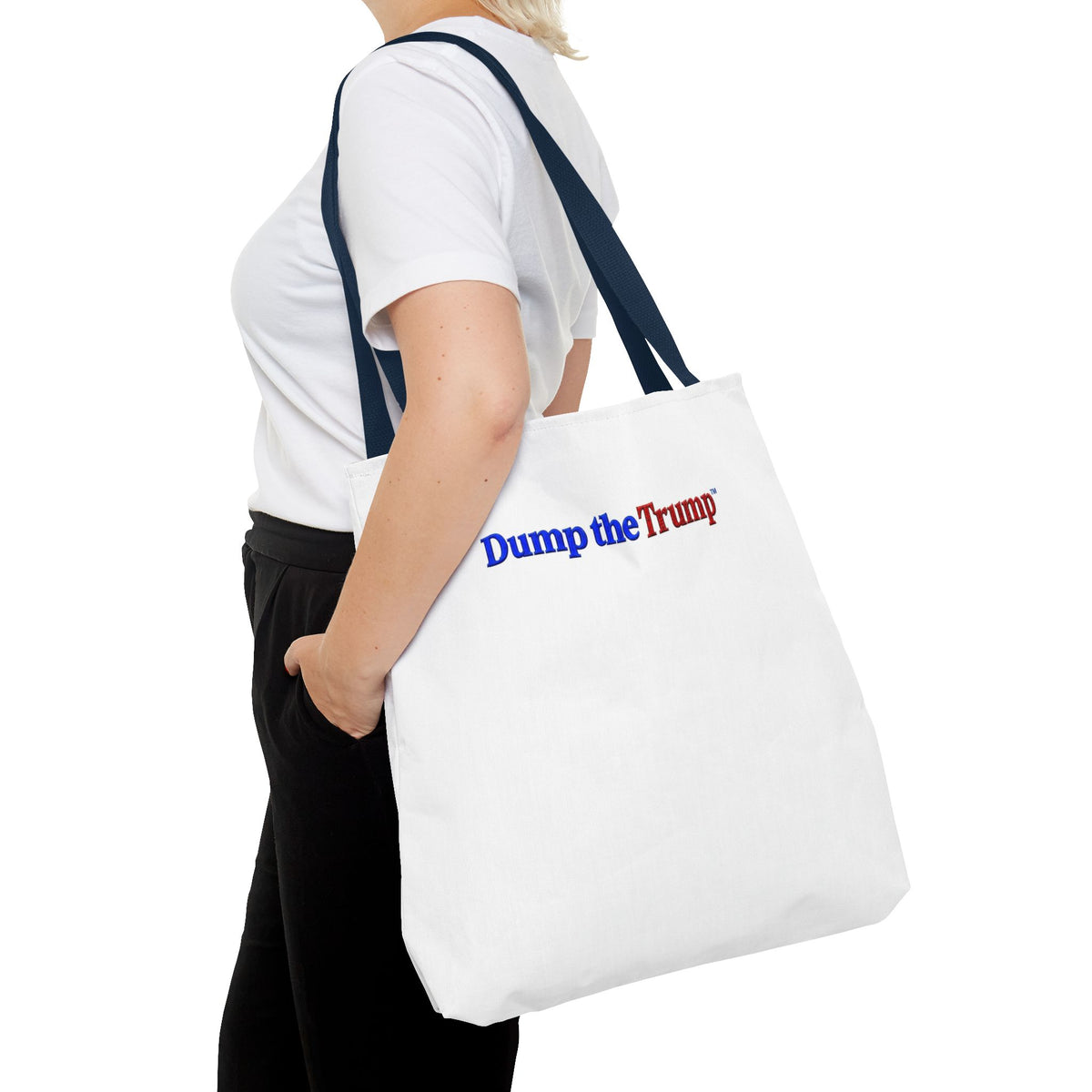 DT Trump Tote Bag — "Dump the Trump" Statement Tote